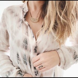 Bella Dahl Tie Dye Button Up Top